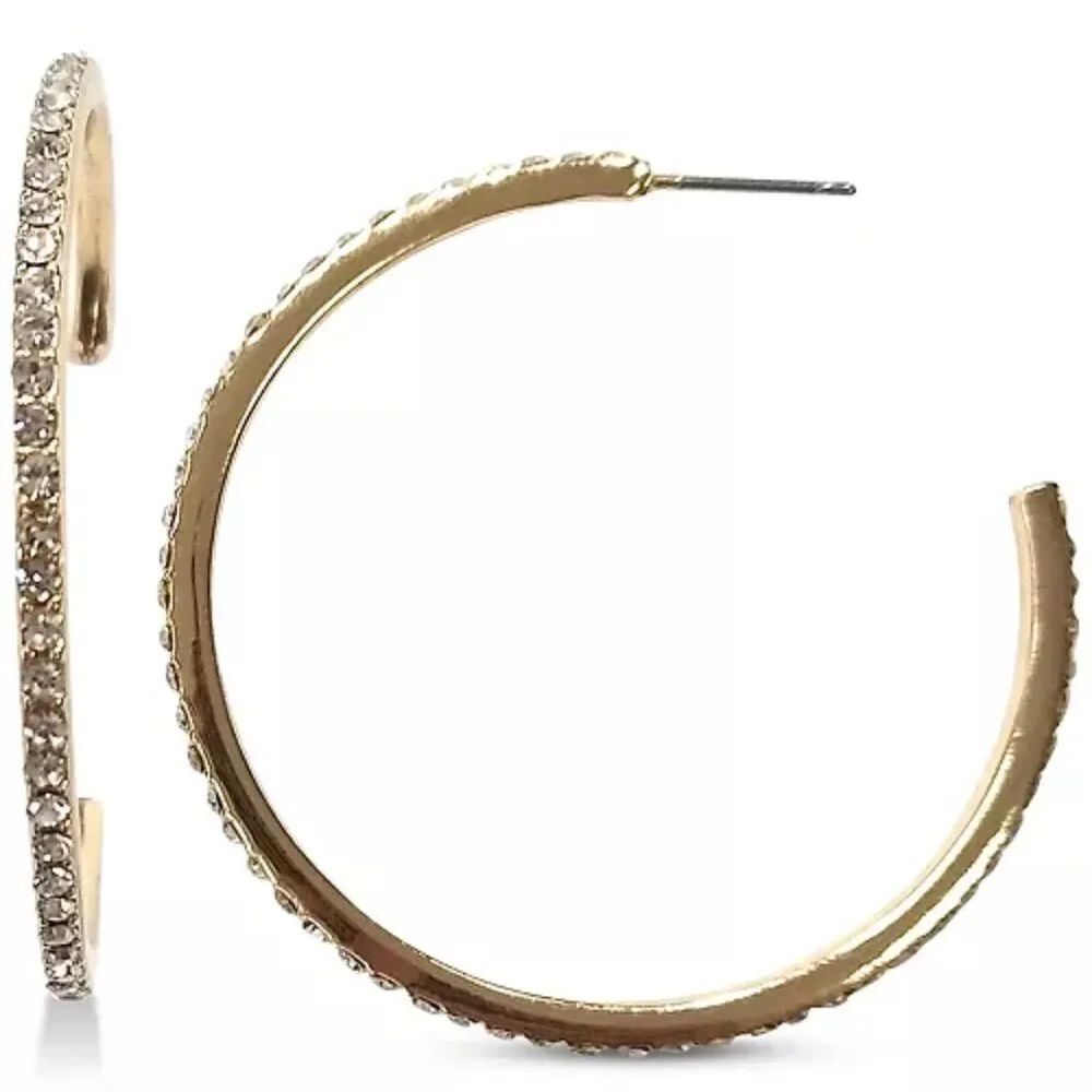 I.N.C. International Concepts
Medium Pavé Open Hoop Earrings, 1.78"